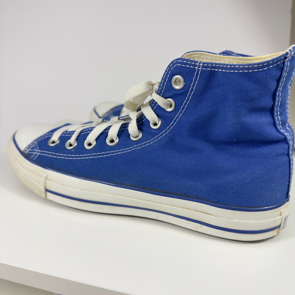 Converse Chuck Taylor All Star High Top Blue Men 8.5 Women 10.5 Sneaker Canvas - Picture 9 of 15